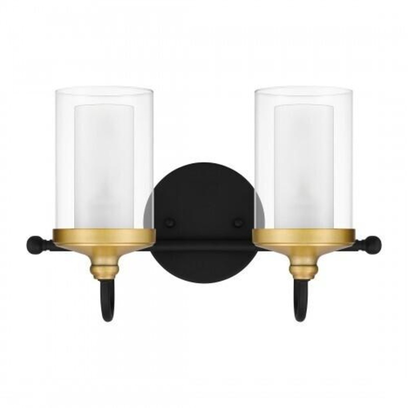 Quoizel ROW8615MBK Rowland Bath 2 lights matte black Bath