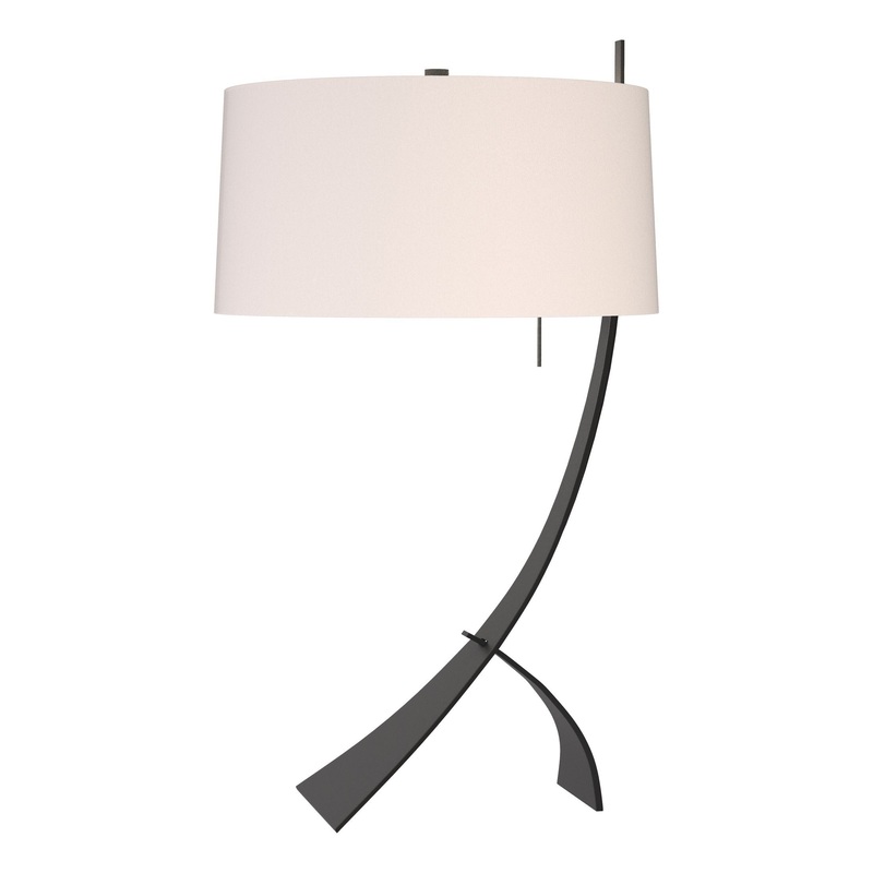 Stasis Table Lamp Black Flax Shade (SE)