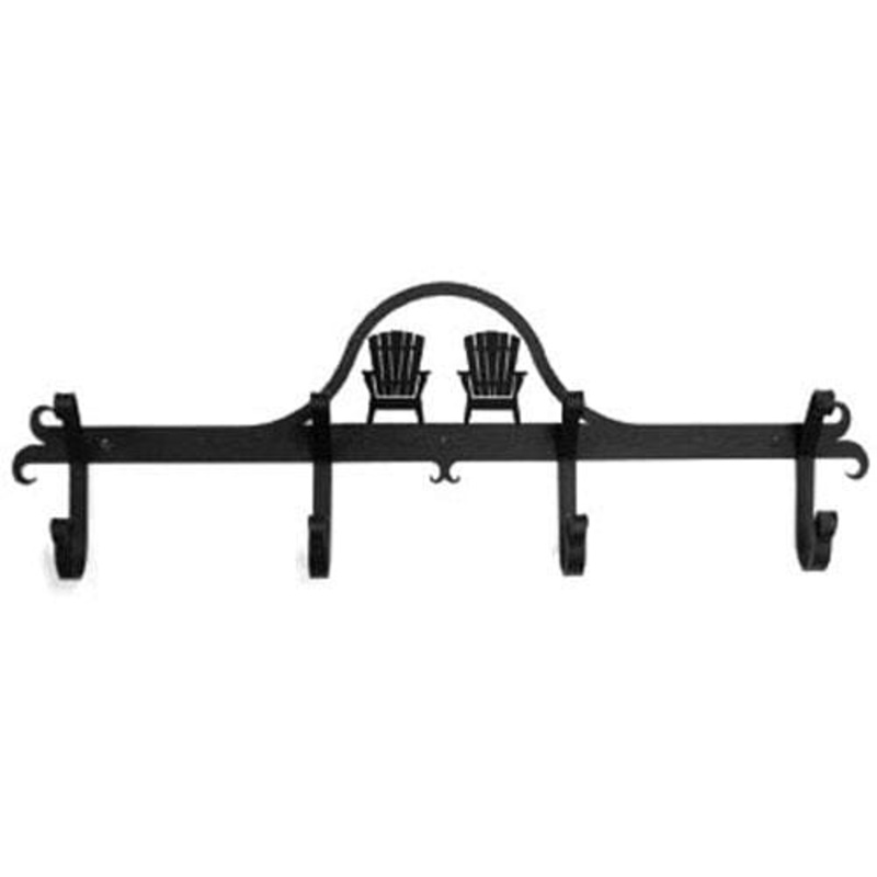 Village Wrought Iron CB-119 Adirondack Coat Bar