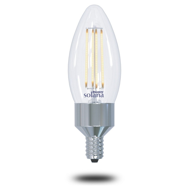 4 Watt B11 LED, Clear, 400  Lumens, E12 base, 120 Volt Light Bulb by Bulbrite