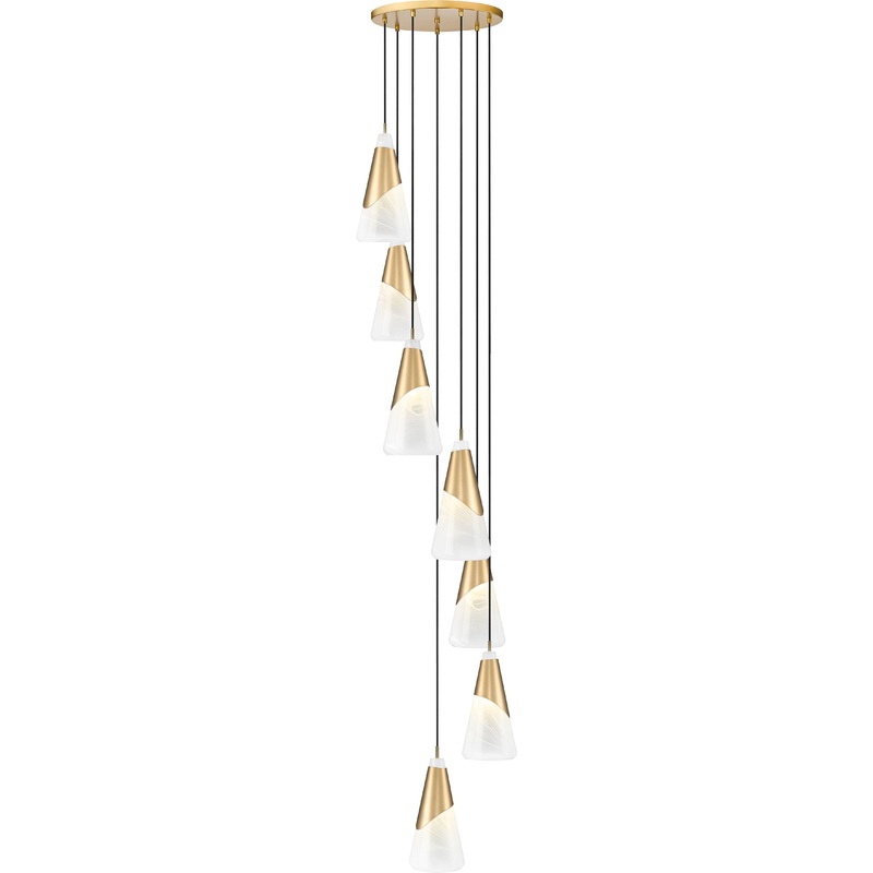 Aimie 7-Light Chandelier Modern Gold