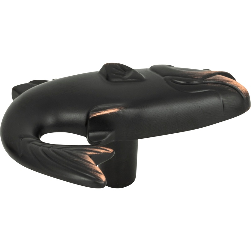 Atlas Homewares Fish Knob 2 1/4 Inch Venetian Bronze