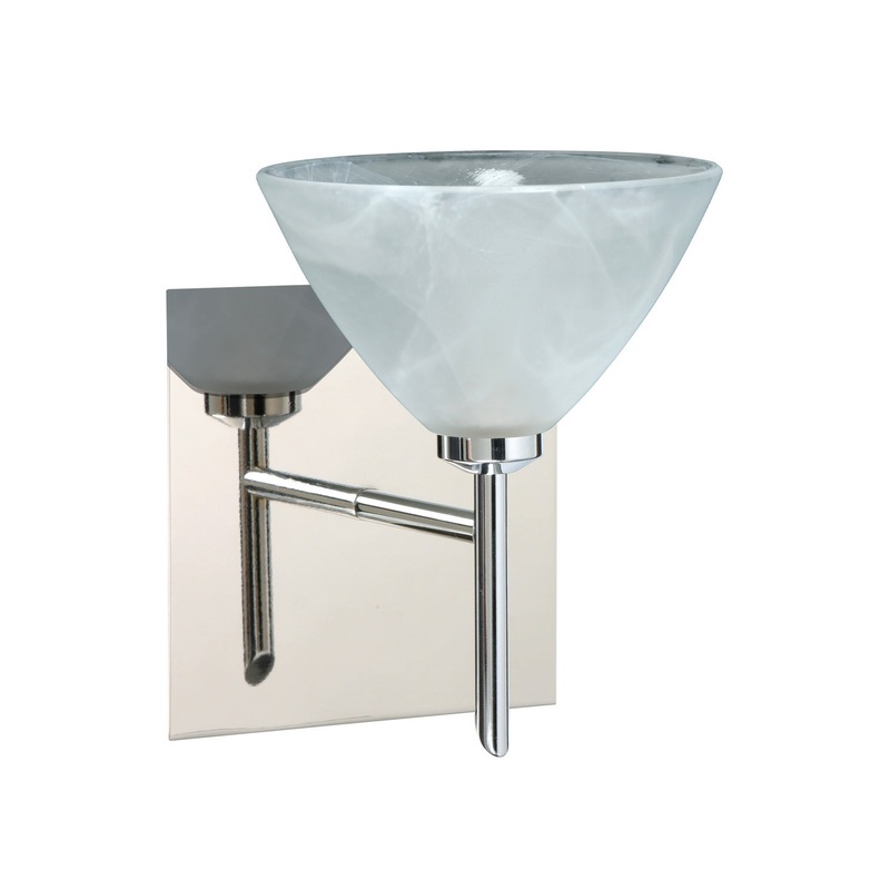 Besa 1SW-174352-CR-SQ Domi One Light Wall Sconce Chrome