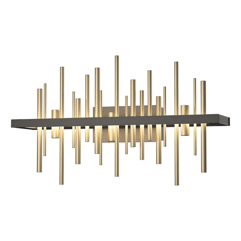 Cityscape LED Sconce Natural Iron Soft Gold