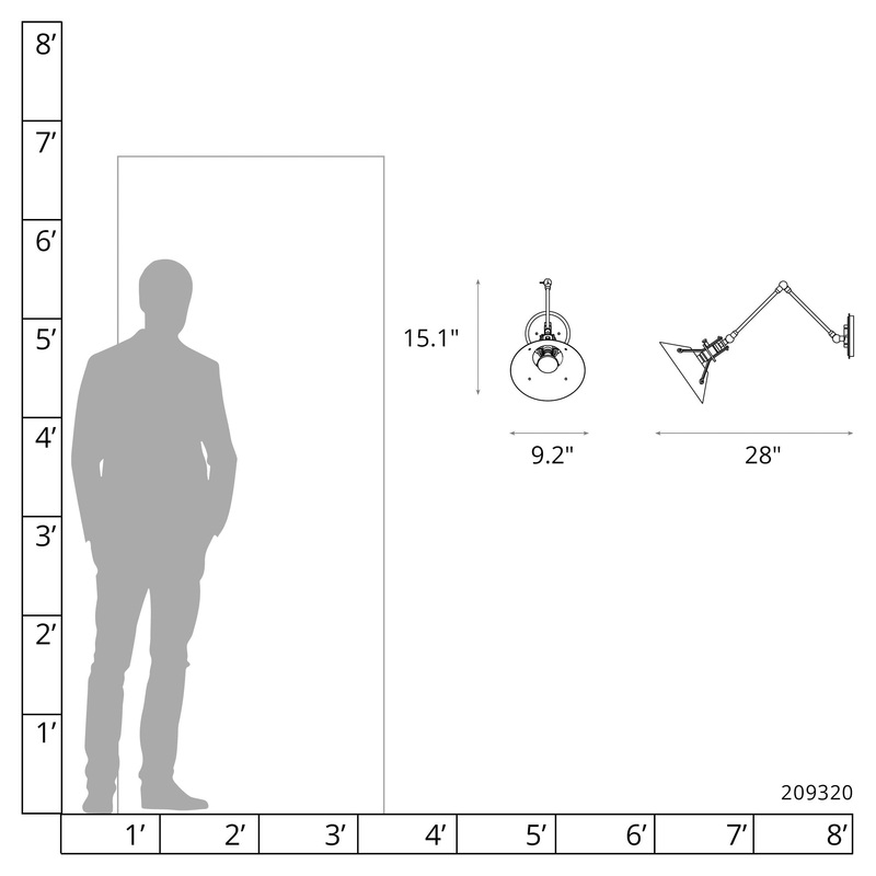 Henry Sconce White Modern Brass