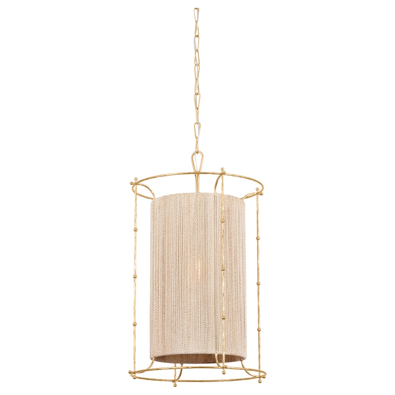 Jones Point 1-Light Lantern Vintage Gold Leaf