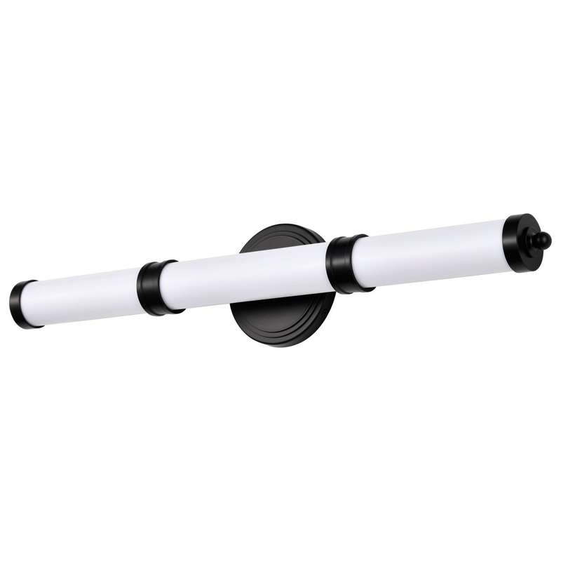 LED Vanity from the Kagen Collection in Matte Black Finish by Nuvo Lighting