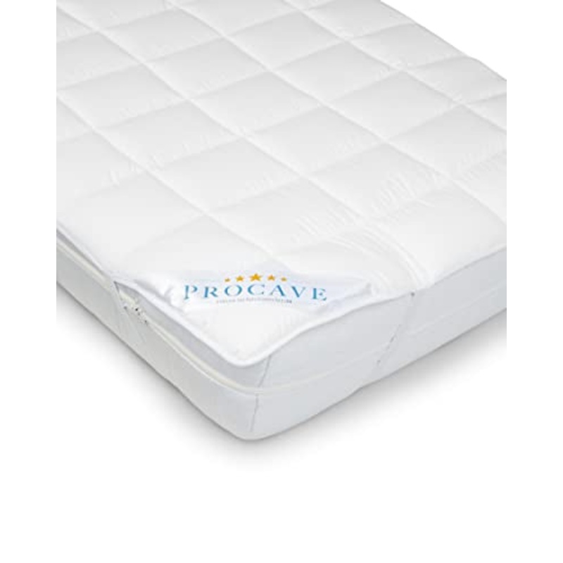 PROCAVE MICRO-COMFORT in diverse misure |made in Germany | Coprimaterasso in microfibra di poliestere | Soft Touch | Adatto anche per materassi a molle e ad acqua | 160×200 cm