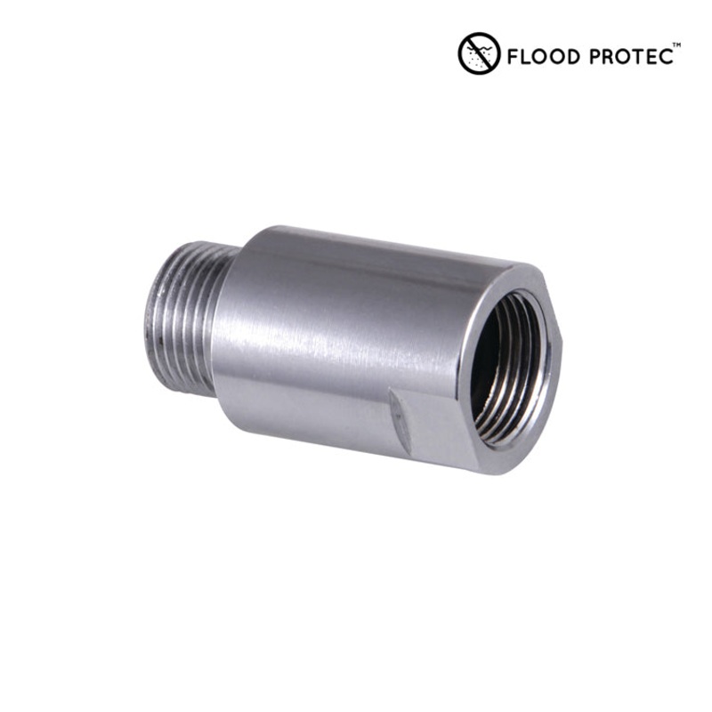 SVAF38FM 3/8-Inch F X 3/8-Inch M Anti Flood Brass Adapter for Supply Line, Polished Chrome