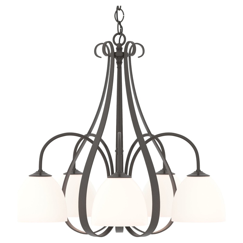 Sweeping Taper 5-Arm Chandelier Oil Rubbed Bronze