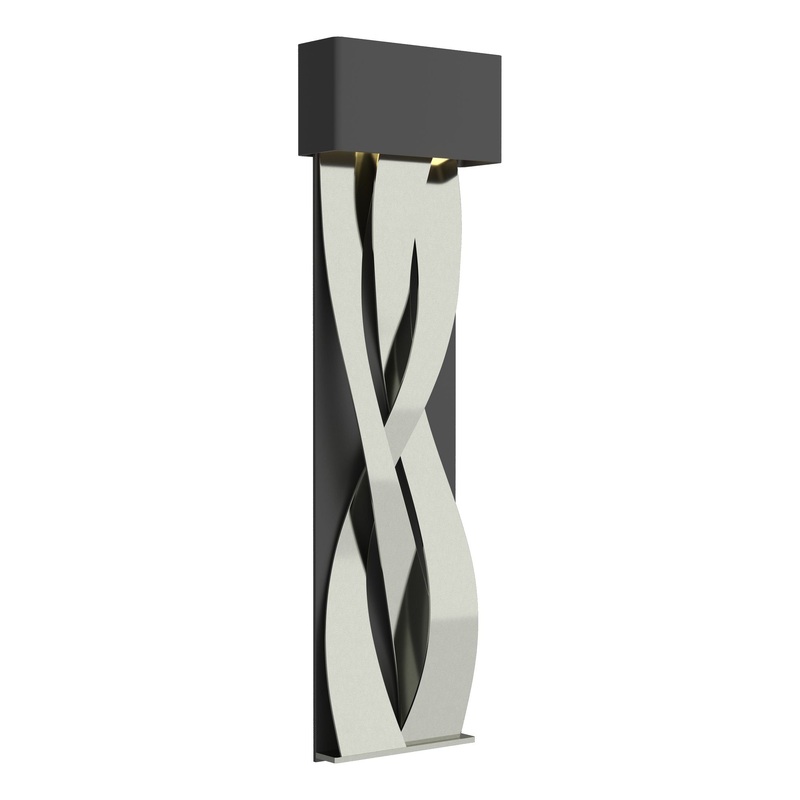 Tress Large LED Sconce Black Sterling