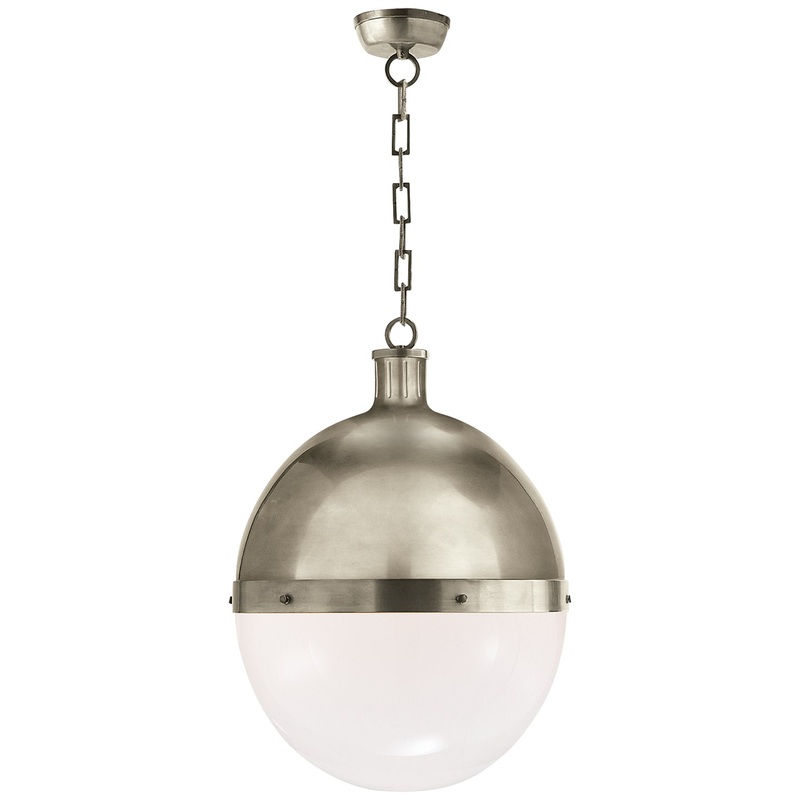 Two Light Pendant from the Hicks Collection in Antique Nickel Finish by Visual Comfort Signature