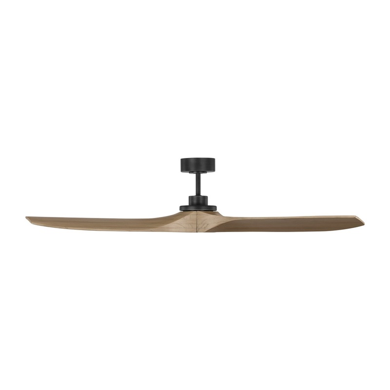 60″Ceiling Fan from the Collins Collection in Midnight Black Finish by Visual Comfort Fan