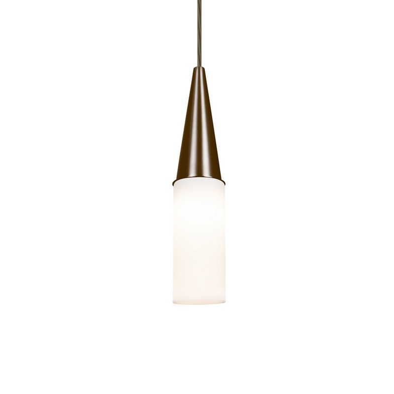 Besa 1JT-METRO12-LED-BR Besa Metro 12 Pendant One Light Pendant Bronze