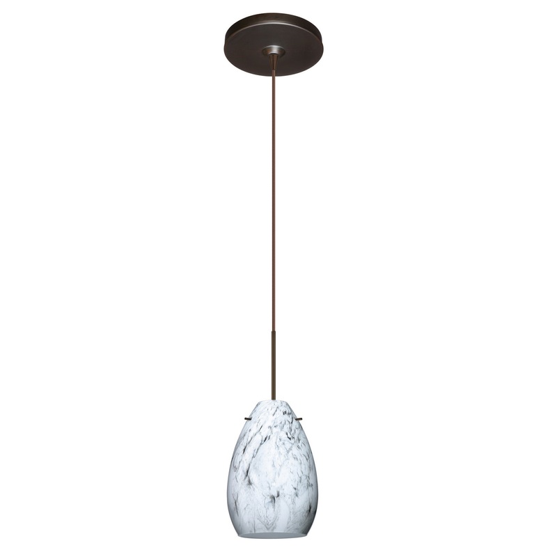 Besa 1XP-1713MG-BR Pera One Light Pendant Bronze (Discontinued)