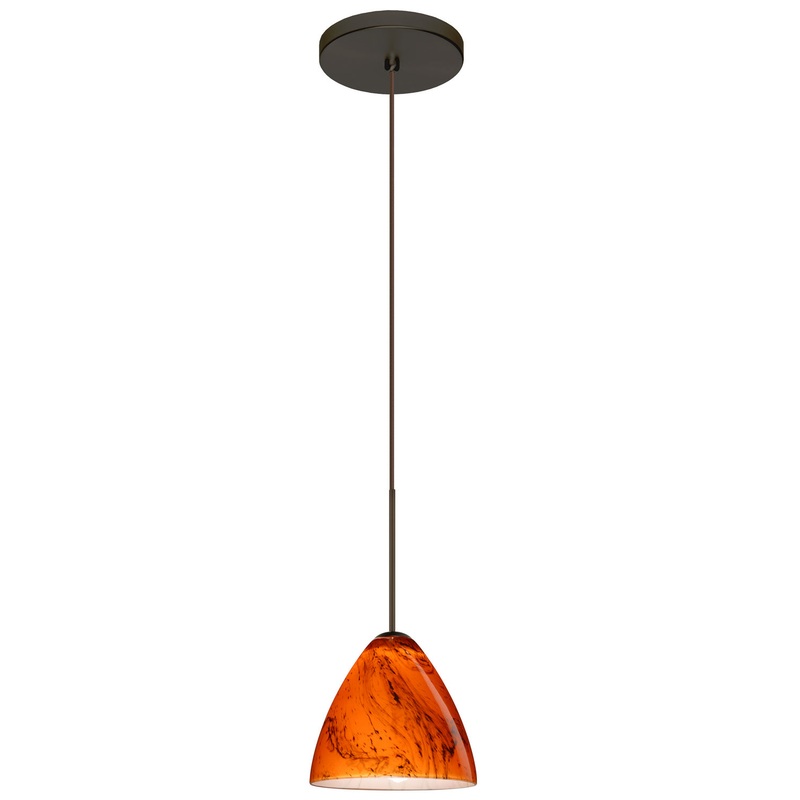 Besa 1XT-1779HB-BR Mia One Light Pendant Bronze