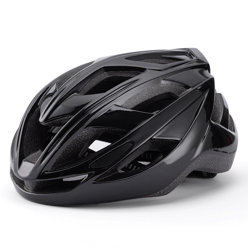 Black Lightweight Adult Bicycle Helmet – Adjustable Fit Road & Mountain Bike Safety Headgear (57-62cm)