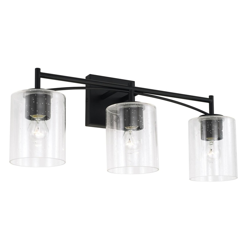 Capital Lighting 142031MB-510 Peyton 3 Light Vanity Matte Black