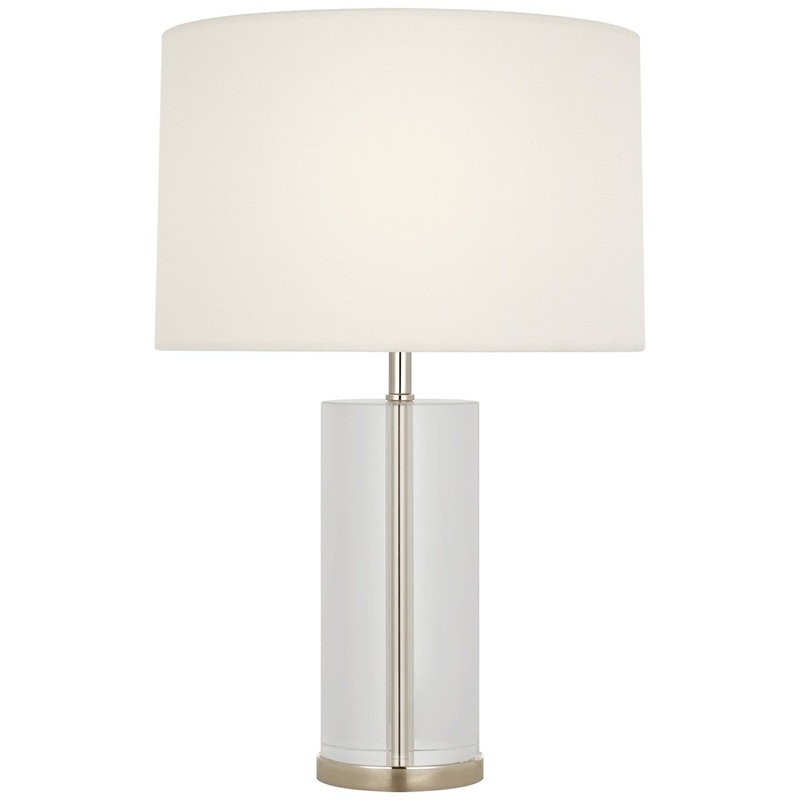 LED Accent Lamp from the Lineham Collection in Crystal And Polished Nickel Finish by Visual Comfort Signature