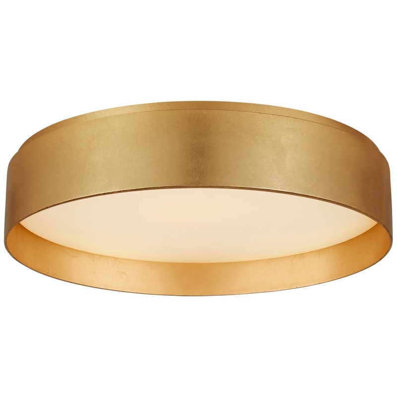 LED Flush Mount from the Shaw Collection in Gild Finish by Visual Comfort Signature