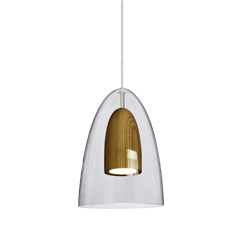 LED Pendant from the Dano Collection in Satin Nickel Finish by Besa