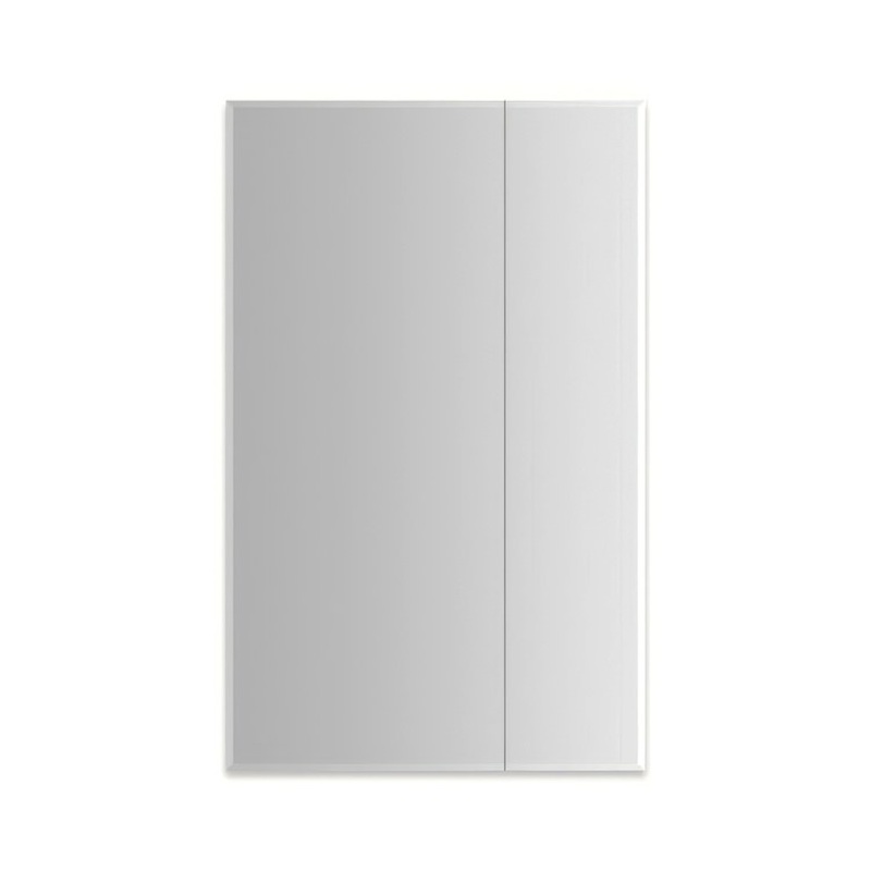 Medicine Cabinet M Series Reserve 30 x 48 x 6 Inch 2 Doors Mirrored Slow Closing Left Beveled Edge/Electric/Interior Light
