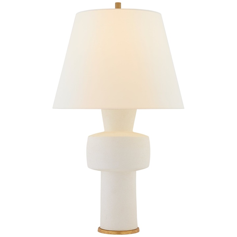 One Light Table Lamp from the Eerdmans Collection in Sandy White Finish by Visual Comfort Signature
