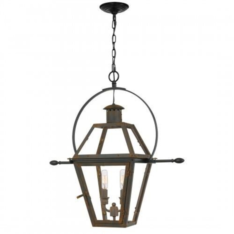Quoizel RO2811IZ Rue De Royal Pendant 2 light industrial bronze Pendant