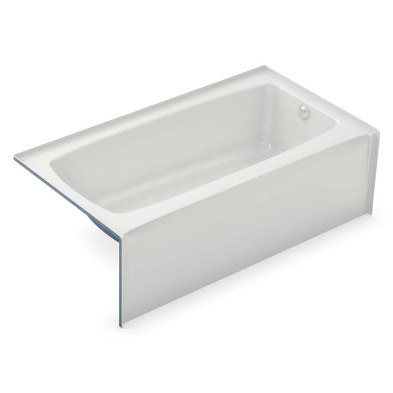 Tub 60 x 32 x 16 Inch with Flange Right Drain White AcrylX