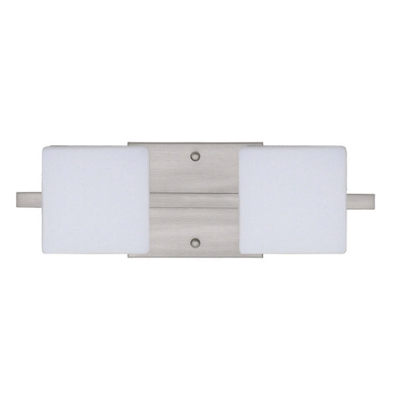 Two Light Wall Sconce from the Alex Collection in Satin Nickel Finish by Besa