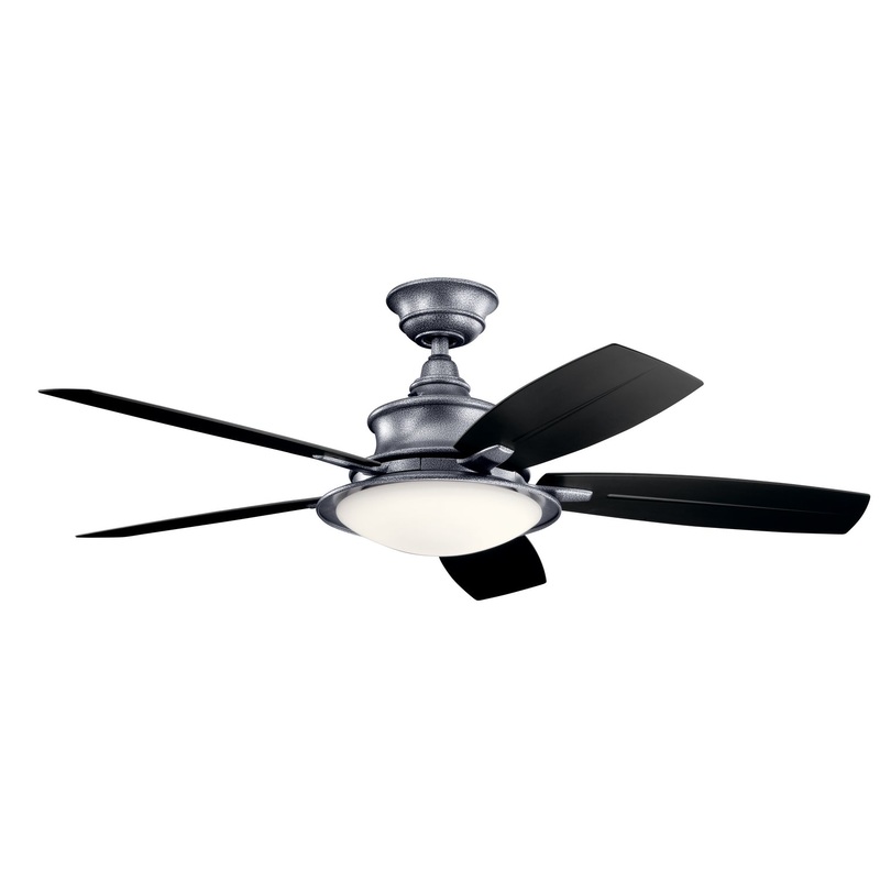 52″Ceiling Fan from the Cameron Collection in Weathered Steel Powder Coat Finish by Kichler