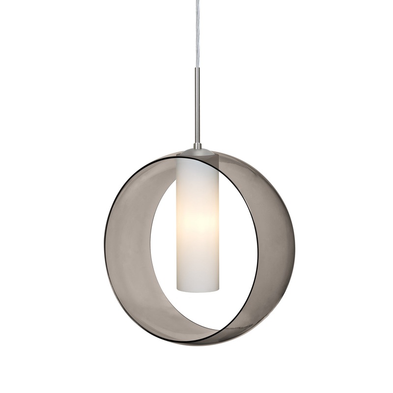 Besa 1JC-PLATOSM-SN Plato One Light Pendant Satin Nickel