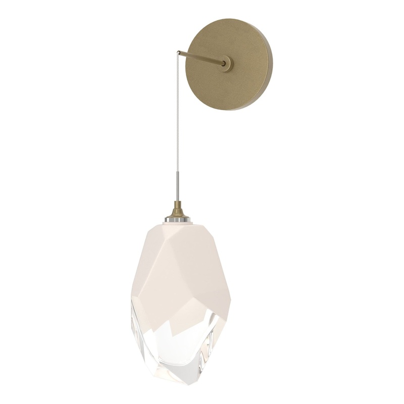 Chrysalis Large Low Voltage Sconce Soft Gold White Crystal (WP)