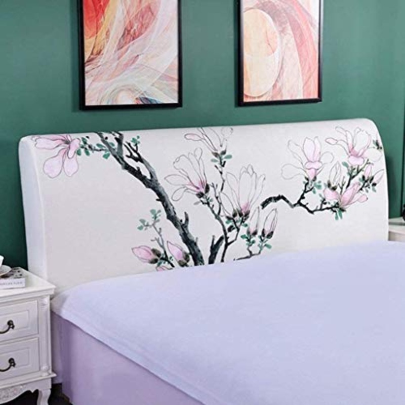 Copertura Testiera Letto Matrimoniale Singolo Copri Testata Letto Elastica Cotone per Letto Fodera Protezione all-Inclusive Cover Adatto a una variet di testate letto (Color : L, Size : 180cm)