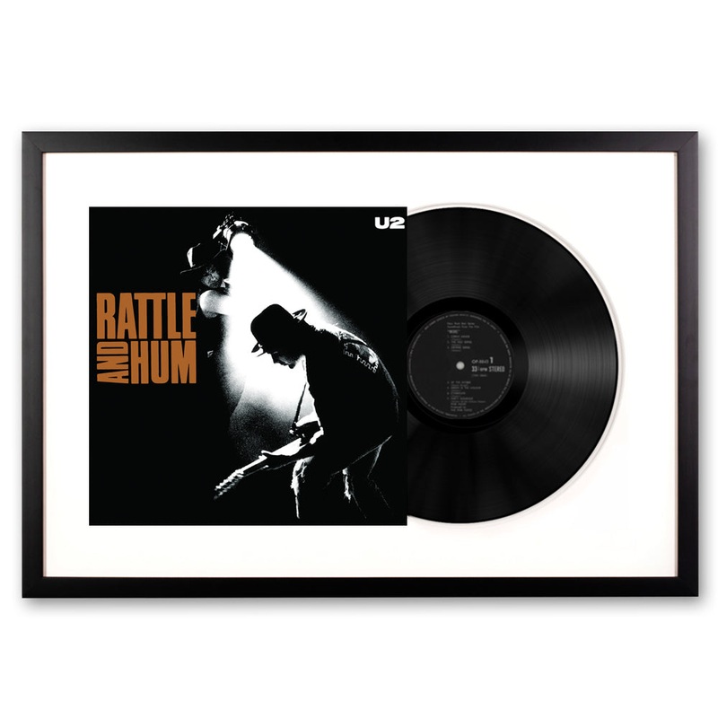 Framed U2 Rattle and Hum – Vinyl Album Art