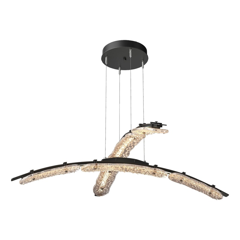 Glissade Double Large LED Pendant Black