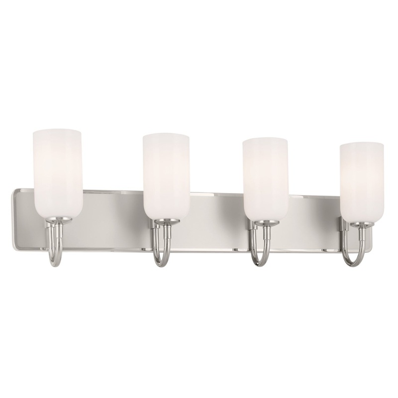 Kichler 55164PN Four Light Bath, Polished Nickel