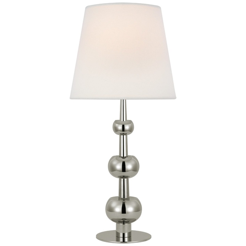 LED Table Lamp from the Comtesse Collection in Polished Nickel Finish by Visual Comfort Signature