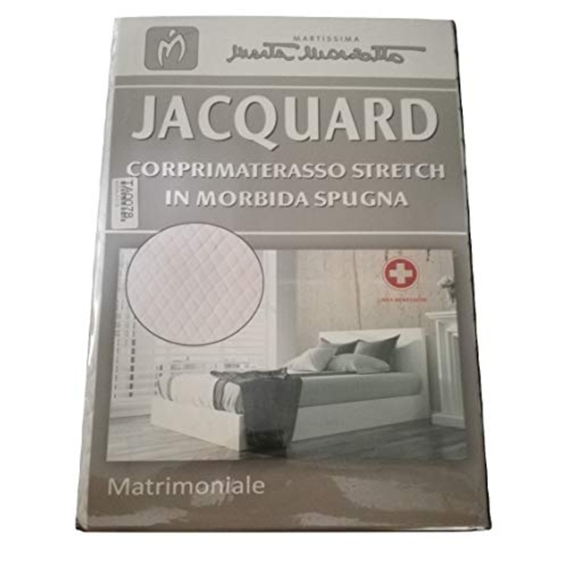 MARTA COPRIMATERASSO Stretch in Morbida Spugna Estensibile Matrimoniale MARZOTTO Misure Max