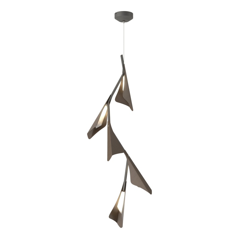 Plume 5-Light LED Pendant Natural Iron Bronze