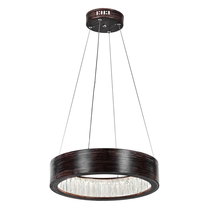 Rosalina Chandelier Wood Grain Brown