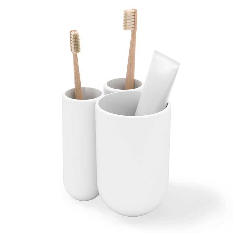 Touch Toothbrush Holder White