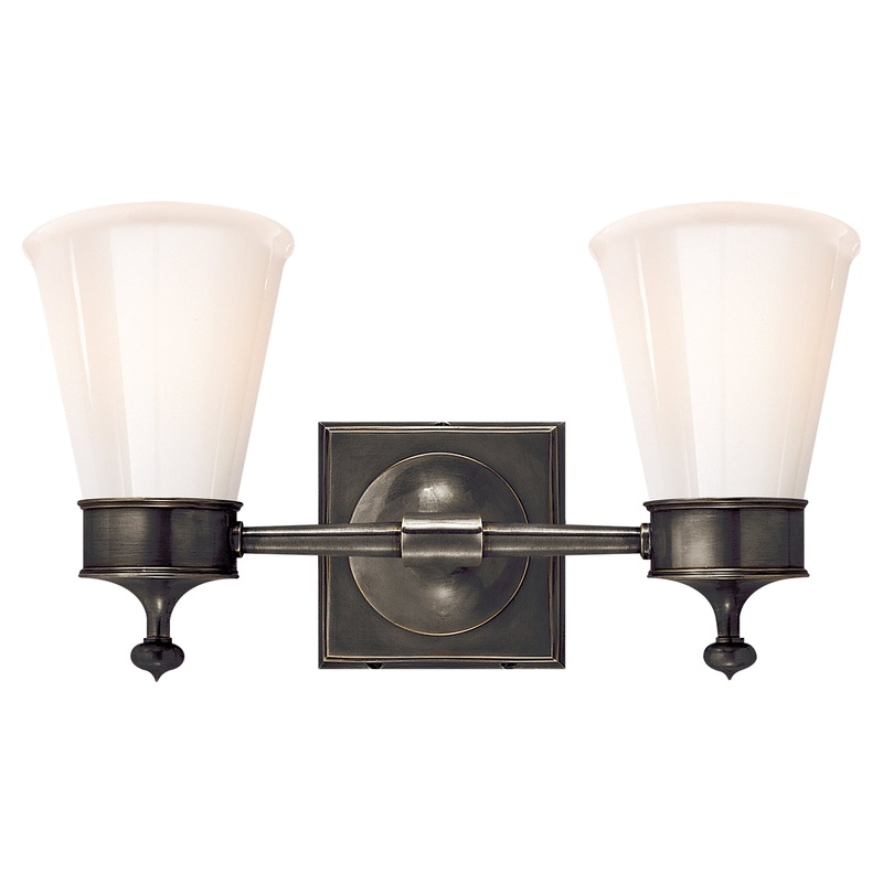 Two Light Wall Sconce from the Siena Collection in Bronze Finish by Visual Comfort Signature