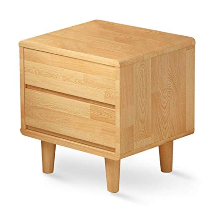 WALNUTA Comodino-Divano Tavolino Snack Tavolino, terminale Laterale Tavolo Comodino con immagazzinaggio del cassetto Gambe in Legno massello Soggiorno Mobili Camera da Letto