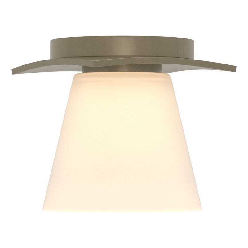Wren Flush Mount Soft Gold Opal Glass (GG)