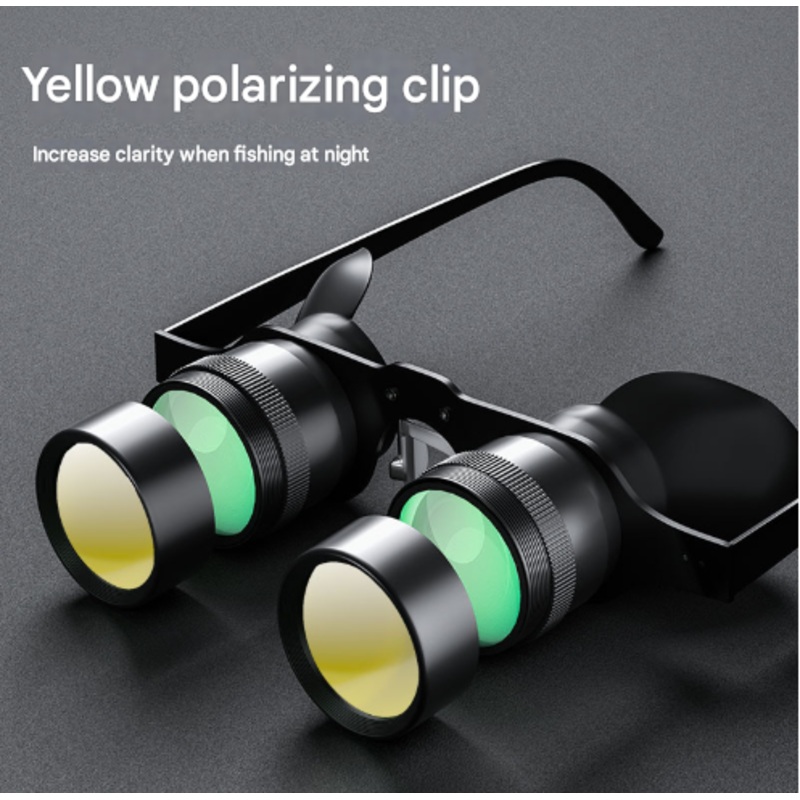 10x Telescope + Yellow Polarised Lens 10x HD Fishing Binocular Glasses – Polarized Zoom for Float Watching
