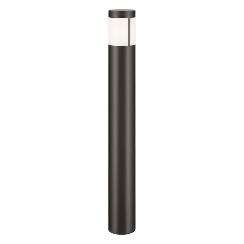 12 Volt LED 24″ Round Bollard Textured Architectural Bronze 3000K