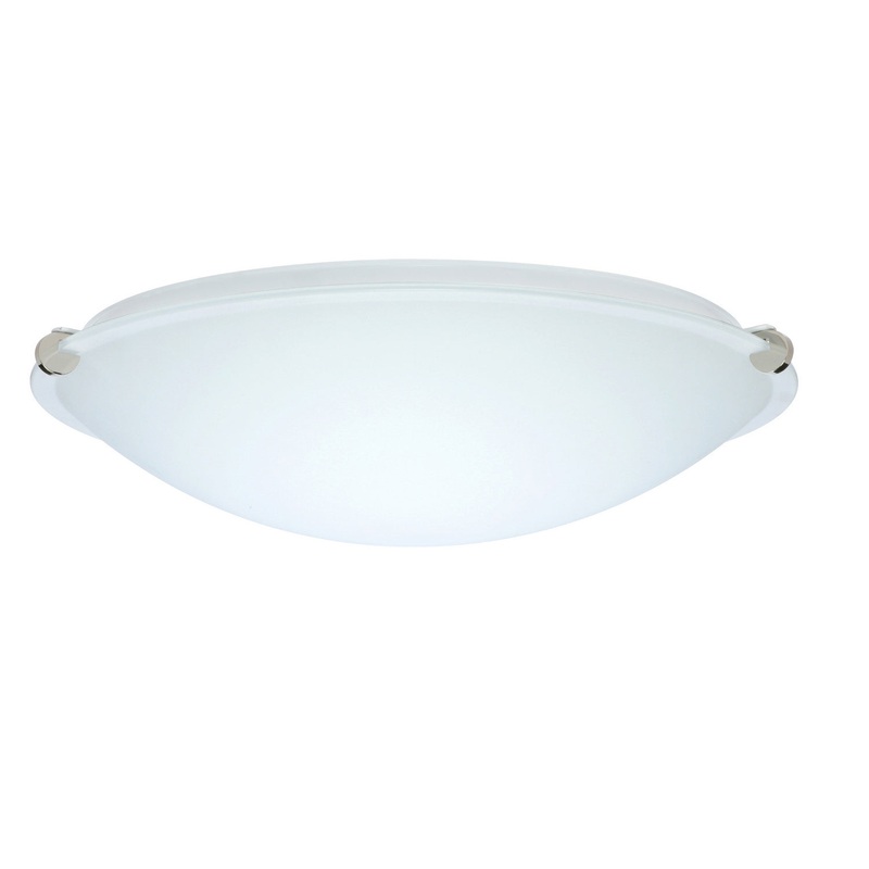 Besa 968107-LED-PN Trio Two Light Ceiling Mount Polished Nickel