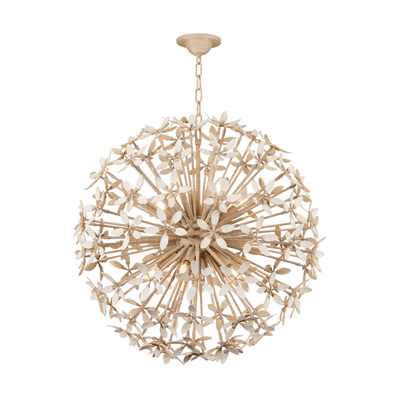 Corfu 10-Light Chandelier Ivory Coco