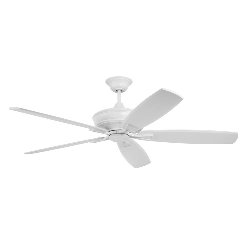 Craftmade SNT60MWW5 Santori 60 Indoor/Outdoor 60″Ceiling Fan Matte White